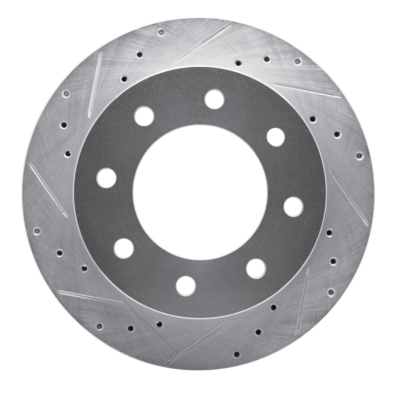 Picture of RNC Brake Rotor - Drill & Slot - R1 03-05 Chevrolet Silverado 1500 Rear Left Drilled & Slotted Silver Brake Rotor rnc631-48048L