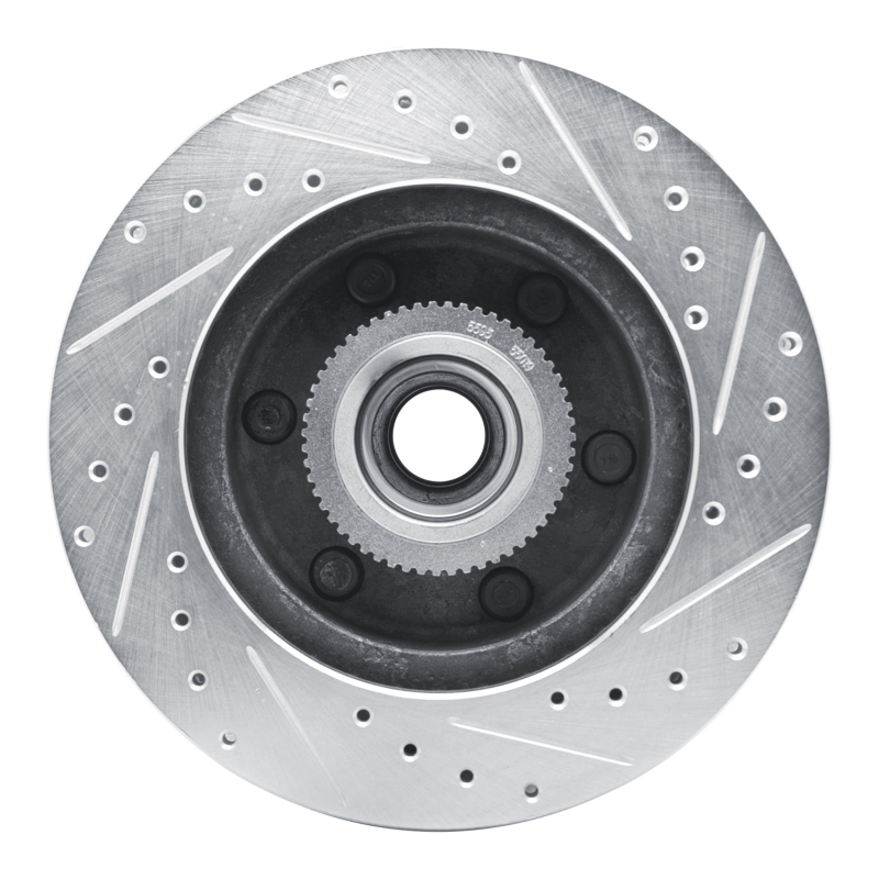 Picture of RNC Brake Rotor - Drill & Slot - R1 94-02 Chevrolet Express 2500 Front Left Drilled & Slotted Silver Brake Rotor rnc631-48031L