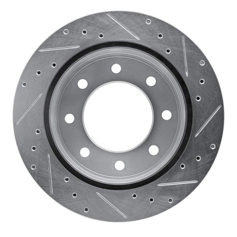 Picture of RNC Brake Rotor - Drill & Slot - R1 03-05 Chevrolet Silverado 1500 Rear Left Drilled & Slotted Silver Brake Rotor rnc631-48048L