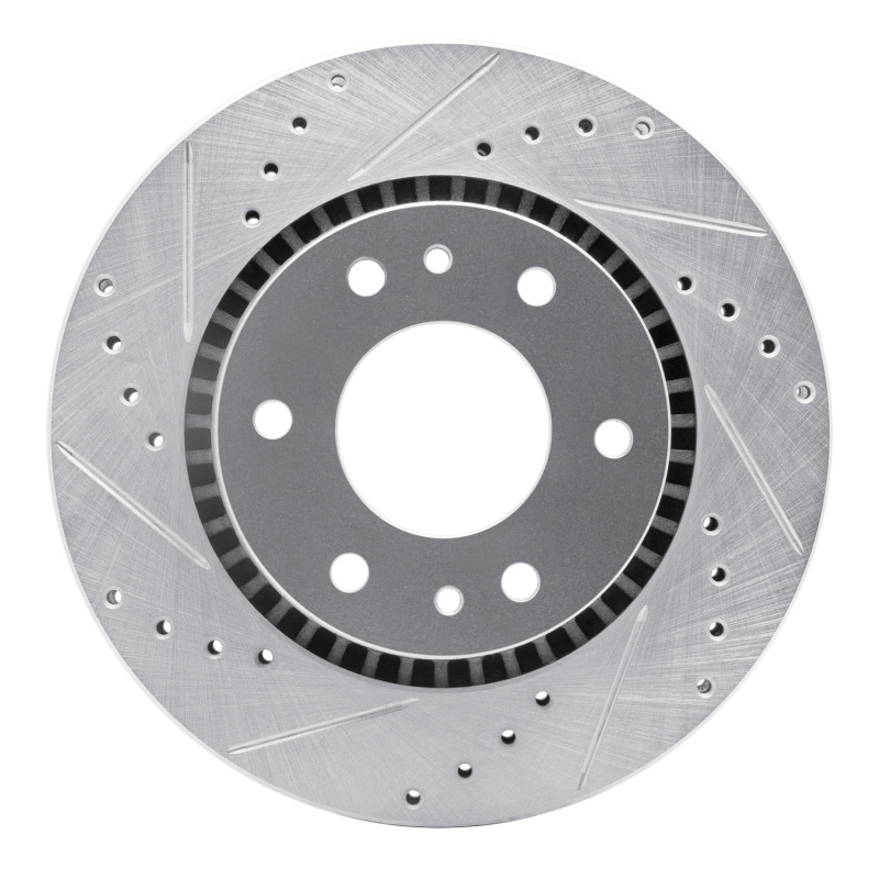 Picture of RNC Brake Rotor - Drill & Slot - R1 06-09 Buick Rainier Front Left Drilled & Slotted Silver Brake Rotor rnc631-48052L