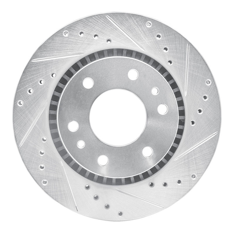 Picture of RNC Brake Rotor - Drill & Slot - R1 06-09 Buick Rainier Front Right Drilled & Slotted Silver Brake Rotor rnc631-48052R