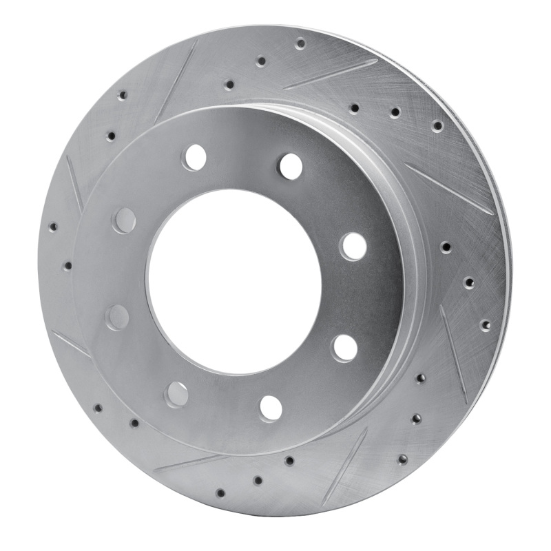 Picture of RNC Brake Rotor - Drill & Slot - R1 03-05 Chevrolet Silverado 1500 Rear Left Drilled & Slotted Silver Brake Rotor rnc631-48048L