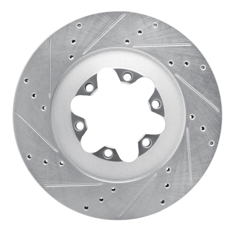 Picture of RNC Brake Rotor - Drill & Slot - R1 09-12 Chevrolet Colorado Front Left Drilled & Slotted Silver Brake Rotor rnc631-48057L