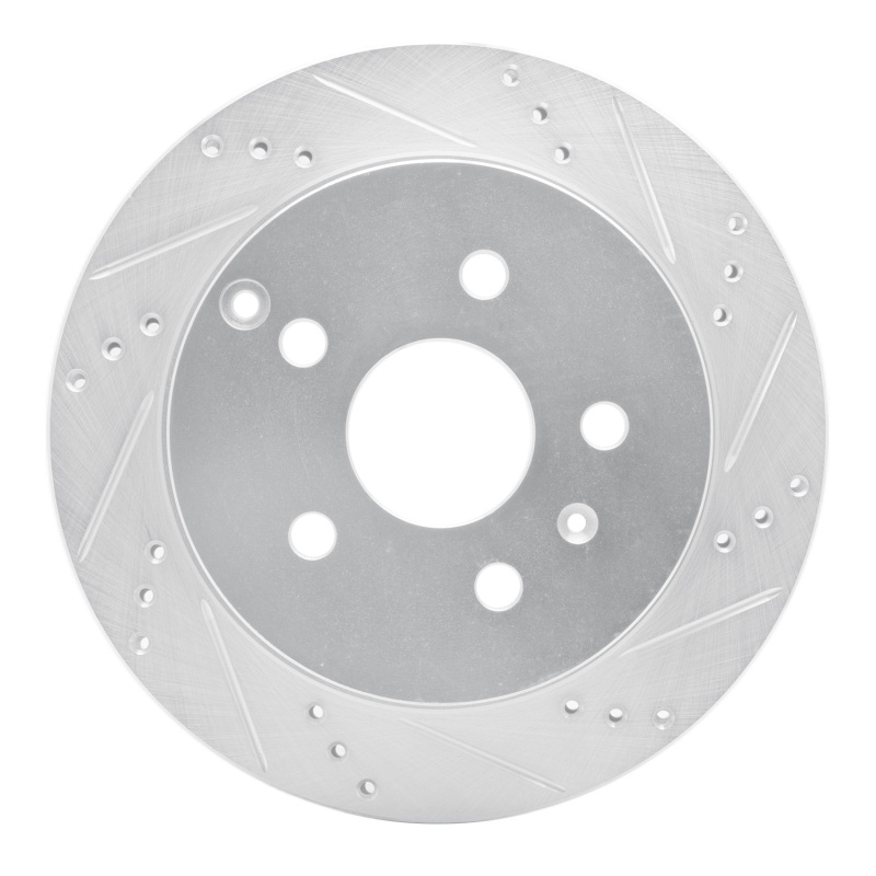 Picture of RNC Brake Rotor - Drill & Slot - R1 10-17 Chevrolet Equinox Rear Right Drilled & Slotted Silver Brake Rotor rnc631-48058R