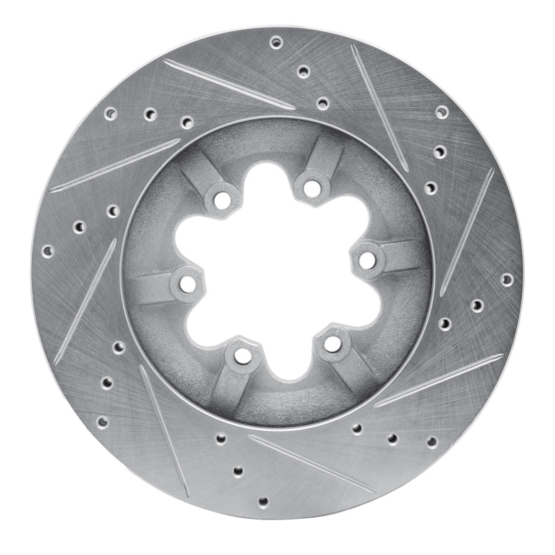 Picture of RNC Brake Rotor - Drill & Slot - R1 09-12 Chevrolet Colorado Front Left Drilled & Slotted Silver Brake Rotor rnc631-48057L