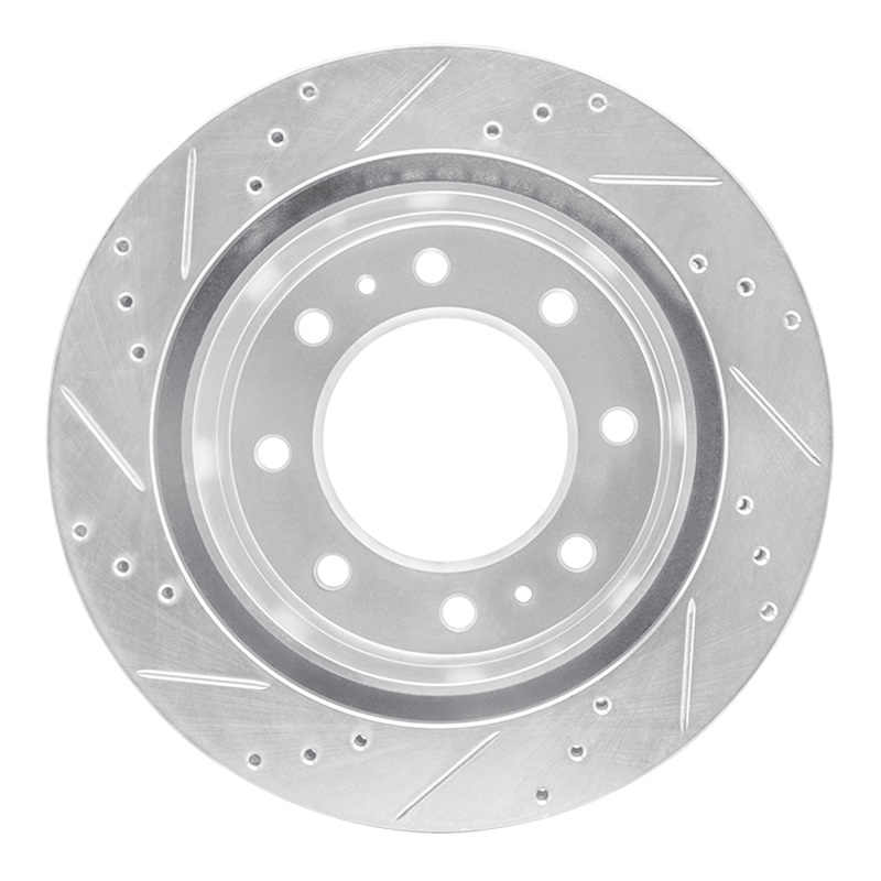 Picture of RNC Brake Rotor - Drill & Slot - R1 11-25 Chevrolet Suburban 3500 HD Rear Right Drilled & Slotted Silver Brake Rotor rnc631-48061R