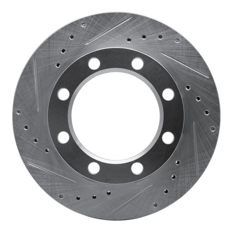 Picture of RNC Brake Rotor - Drill & Slot - R1 71-91 Chevrolet K20 Pickup Front Left Drilled & Slotted Silver Brake Rotor rnc631-48064L