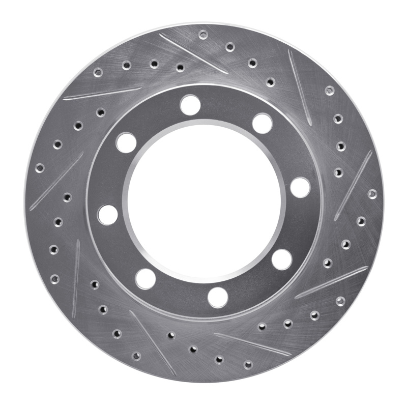 Picture of RNC Brake Rotor - Drill & Slot - R1 71-91 Chevrolet P30 Van Front Right Drilled & Slotted Silver Brake Rotor rnc631-48064R