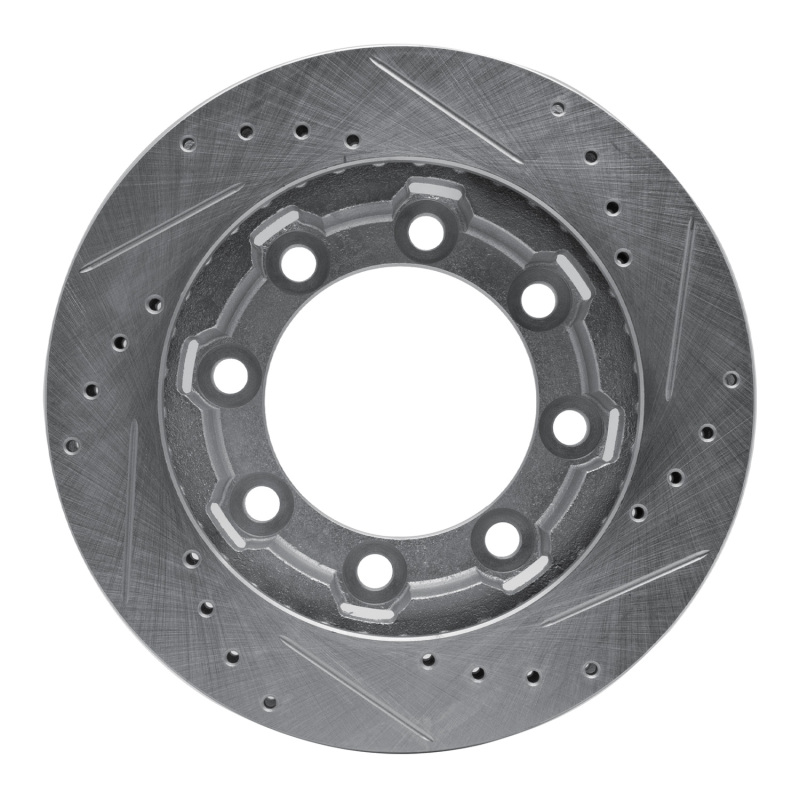 Picture of RNC Brake Rotor - Drill & Slot - R1 71-91 Chevrolet K20 Pickup Front Left Drilled & Slotted Silver Brake Rotor rnc631-48064L