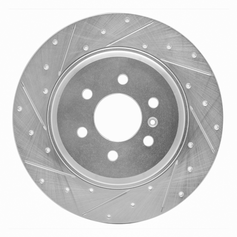 Picture of RNC Brake Rotor - Drill & Slot - R1 11-15 VPG MV-1 Rear Left Drilled & Slotted Silver Brake Rotor rnc631-49000L