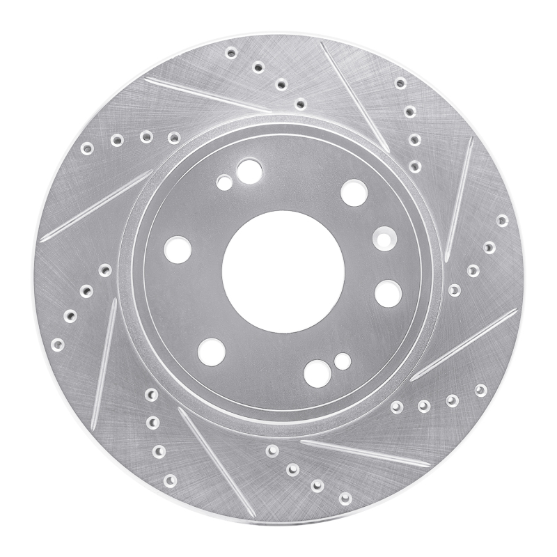 Picture of RNC Brake Rotor - Drill & Slot - R1 09-20 Chevrolet TAHOE Front Right Drilled & Slotted Silver Brake Rotor rnc631-48091R
