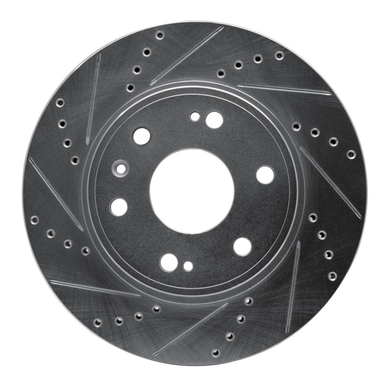 Picture of RNC Brake Rotor - Drill & Slot - R1 09-20 Chevrolet TAHOE Front Left Drilled & Slotted Silver Brake Rotor rnc631-48091L