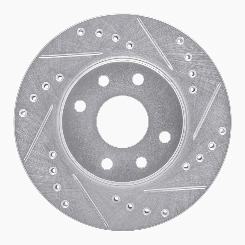 Picture of RNC Brake Rotor - Drill & Slot - R1 90-93 Asuna SUNFIRE Front Right Drilled & Slotted Silver Brake Rotor rnc631-50000R