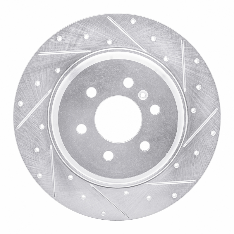 Picture of RNC Brake Rotor - Drill & Slot - R1 11-15 VPG MV-1 Rear Right Drilled & Slotted Silver Brake Rotor rnc631-49000R