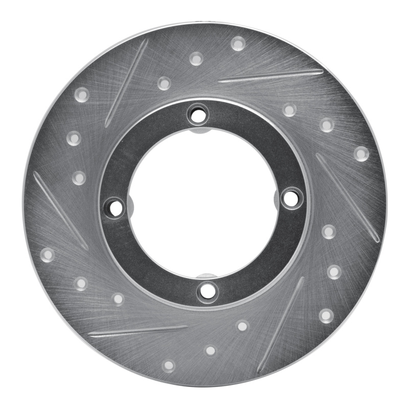 Picture of RNC Brake Rotor - Drill & Slot - R1 85-94 Chevrolet Sprint Front Left Drilled & Slotted Silver Brake Rotor rnc631-50001L