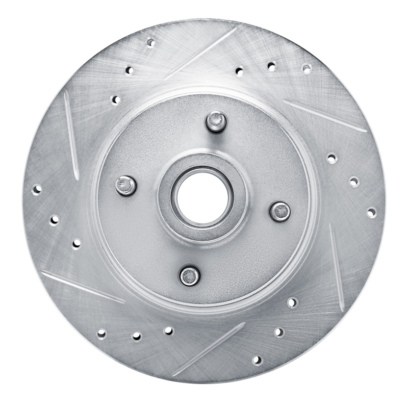 Picture of RNC Brake Rotor - Drill & Slot - R1 76-80 Buick SKYHAWK Front Left Drilled & Slotted Silver Brake Rotor rnc631-52001L