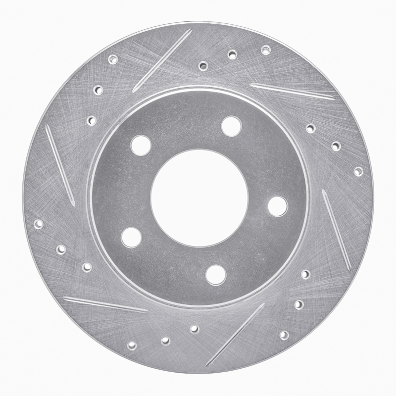 Picture of RNC Brake Rotor - Drill & Slot - R1 90-90 Pontiac 6000 Rear Left Drilled & Slotted Silver Brake Rotor rnc631-52008L