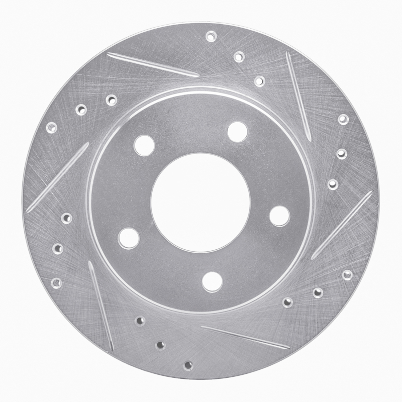 Picture of RNC Brake Rotor - Drill & Slot - R1 90-90 Pontiac 6000 Rear Right Drilled & Slotted Silver Brake Rotor rnc631-52008R