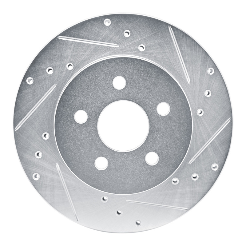 Picture of RNC Brake Rotor - Drill & Slot - R1 88-88 Pontiac Fiero Rear Right Front Right Drilled & Slotted Silver Brake Rotor rnc631-52009R