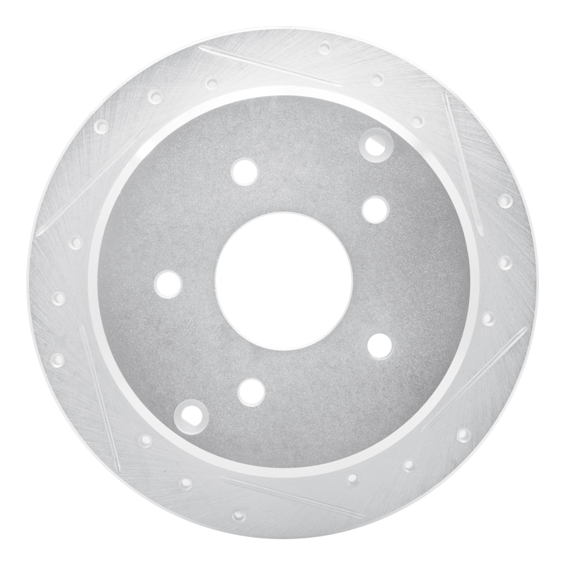 Picture of RNC Brake Rotor - Drill & Slot - R1 04-04 Pontiac GTO Rear Right Drilled & Slotted Silver Brake Rotor rnc631-52014R