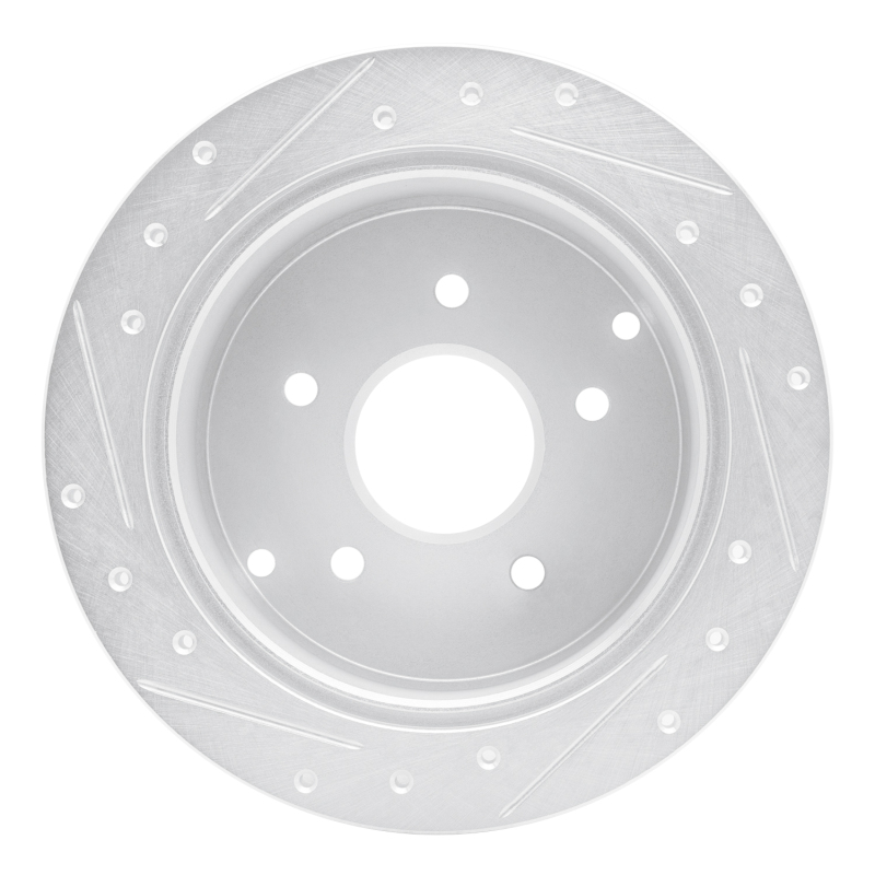 Picture of RNC Brake Rotor - Drill & Slot - R1 04-04 Pontiac GTO Rear Right Drilled & Slotted Silver Brake Rotor rnc631-52014R