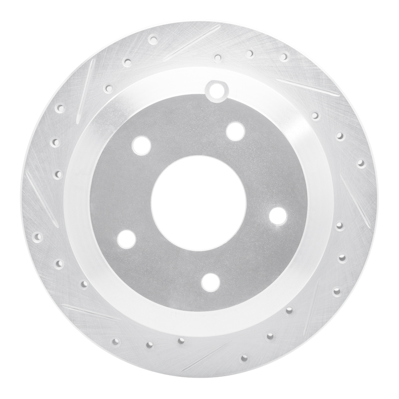 Picture of RNC Brake Rotor - Drill & Slot - R1 05-06 Pontiac GTO Rear Left Drilled & Slotted Silver Brake Rotor rnc631-52017L