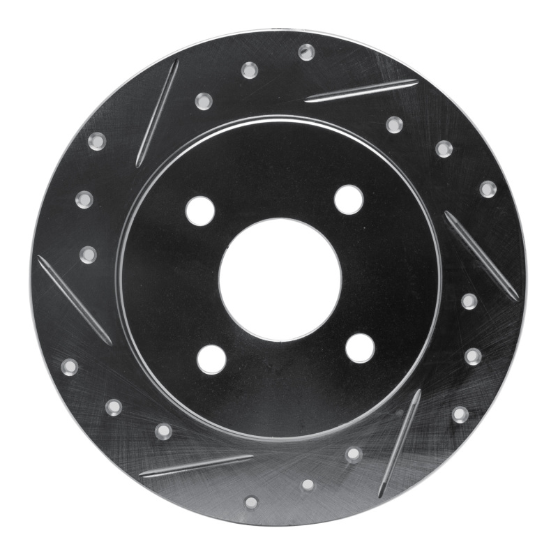 Picture of RNC Brake Rotor - Drill & Slot - R1 91-98 Saturn SW1 Rear Left Drilled & Slotted Silver Brake Rotor rnc631-53000L