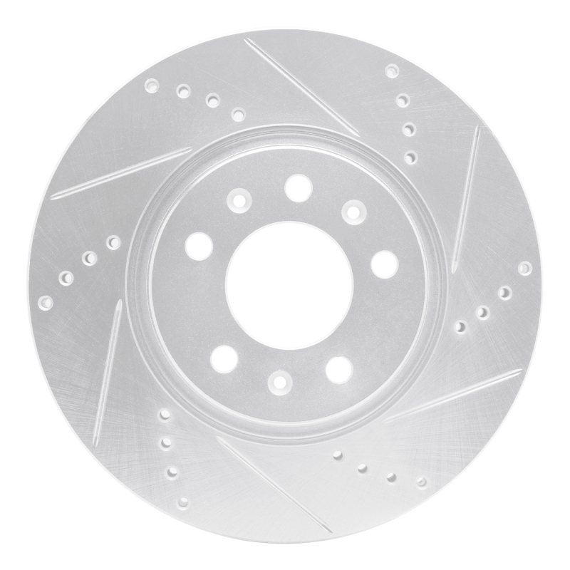 Picture of RNC Brake Rotor - Drill & Slot - R1 06-10 Pontiac SOLSTICE Front Right Drilled & Slotted Silver Brake Rotor rnc631-53005R
