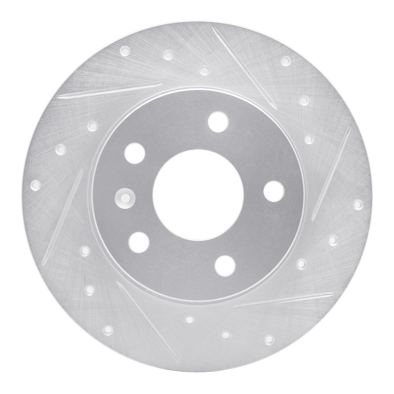 Picture of RNC Brake Rotor - Drill & Slot - R1 02-08 Chevrolet Zafira (Mexico) Rear Right Drilled & Slotted Silver Brake Rotor rnc631-53007R