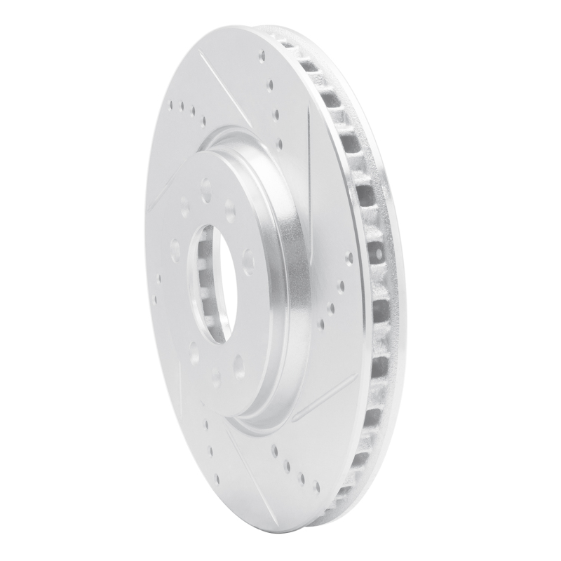 Picture of RNC Brake Rotor - Drill & Slot - R1 06-10 Pontiac SOLSTICE Front Right Drilled & Slotted Silver Brake Rotor rnc631-53005R