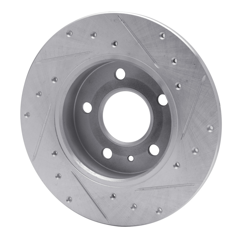 Picture of RNC Brake Rotor - Drill & Slot - R1 02-08 Chevrolet Meriva (Mexico) Rear Left Drilled & Slotted Silver Brake Rotor rnc631-53007L