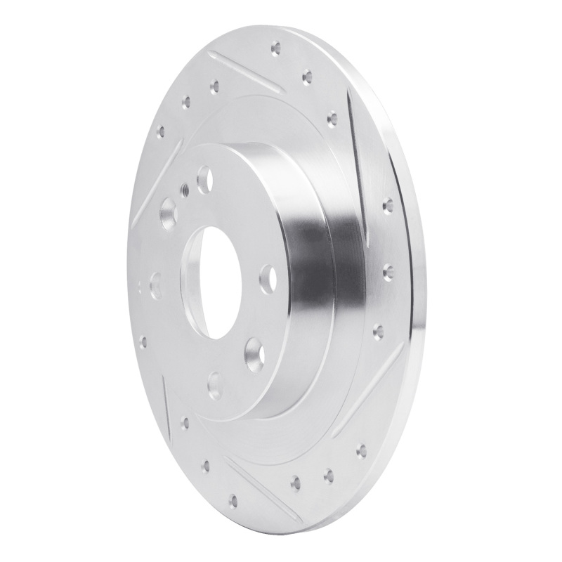 Picture of RNC Brake Rotor - Drill & Slot - R1 90-03 Ford Escort Rear Right Drilled & Slotted Silver Brake Rotor rnc631-54003R