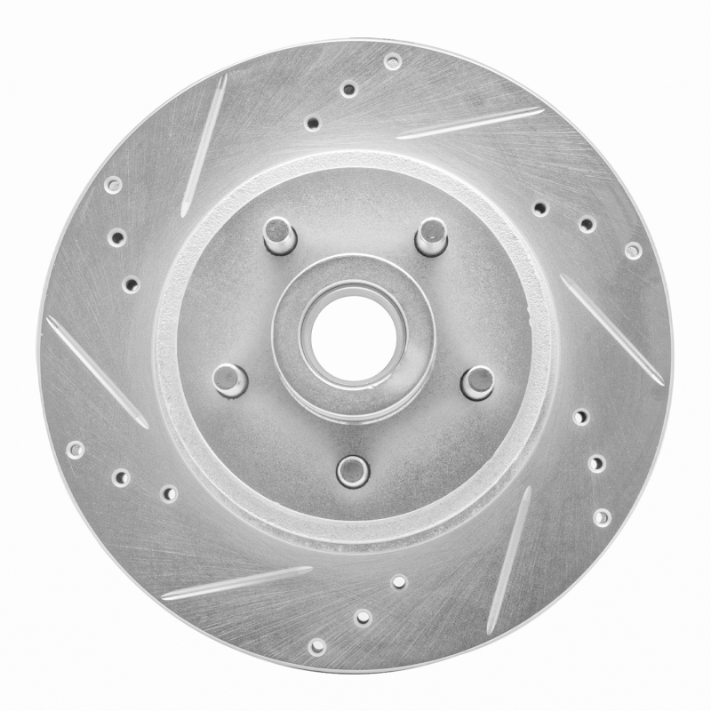 Picture of RNC Brake Rotor - Drill & Slot - R1 70-72 Ford Country Squire Front Left Drilled & Slotted Silver Brake Rotor rnc631-54009L