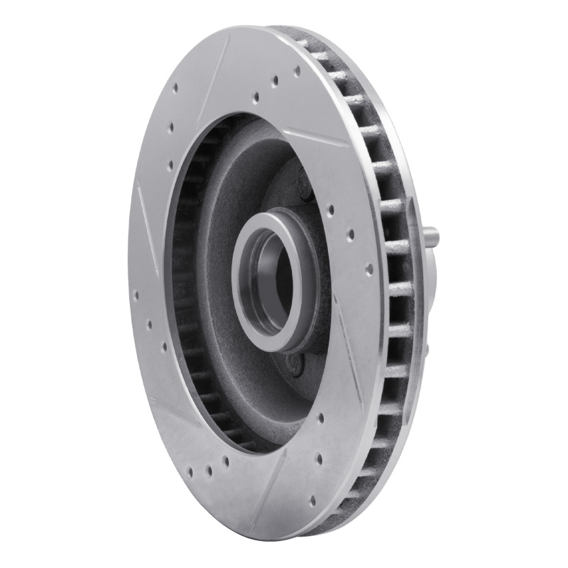 Picture of RNC Brake Rotor - Drill & Slot - R1 70-72 Ford LTD Front Right Drilled & Slotted Silver Brake Rotor rnc631-54009R