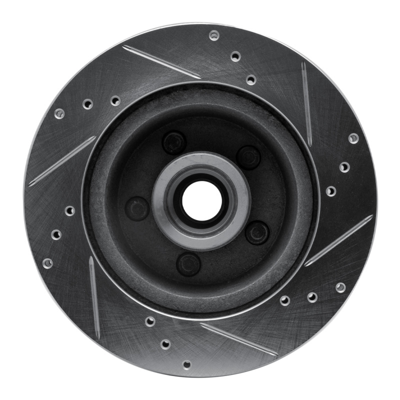 Picture of RNC Brake Rotor - Drill & Slot - R1 70-72 Ford Country Squire Front Left Drilled & Slotted Silver Brake Rotor rnc631-54009L