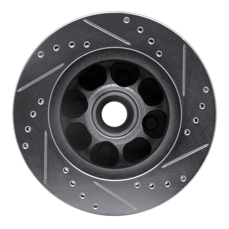 Picture of RNC Brake Rotor - Drill & Slot - R1 93-93 Ford Mustang Front Left Drilled & Slotted Silver Brake Rotor rnc631-54041L