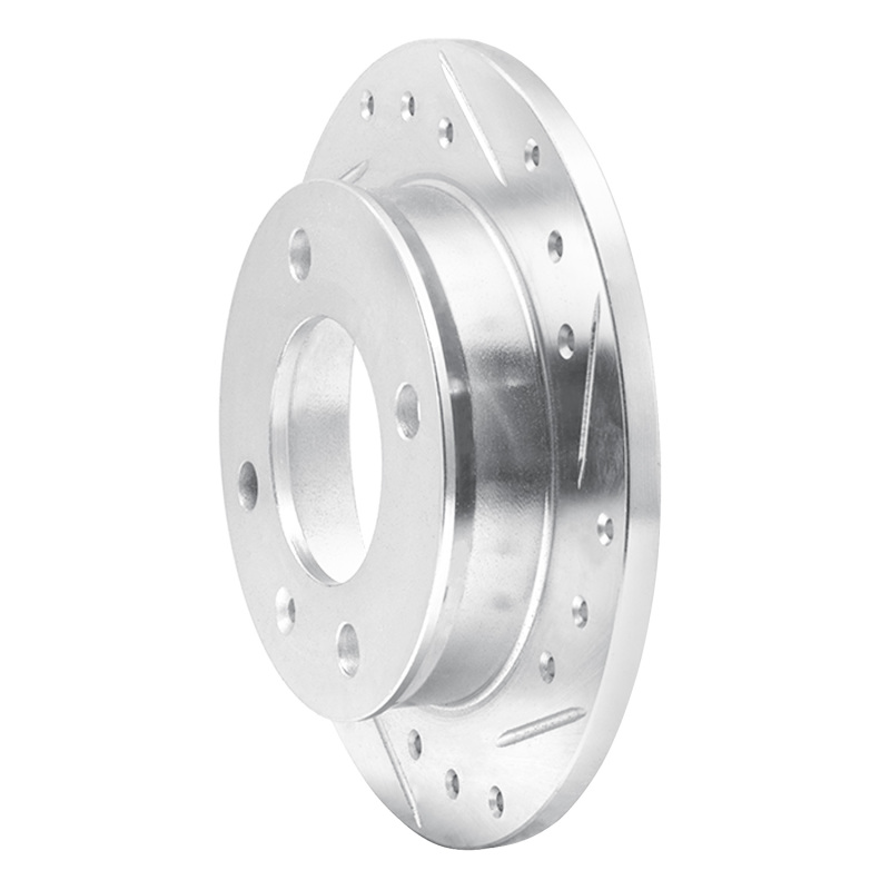 Picture of RNC Brake Rotor - Drill & Slot - R1 78-80 Ford Fiesta (USA/Canada) Front Right Drilled & Slotted Silver Brake Rotor rnc631-54048R