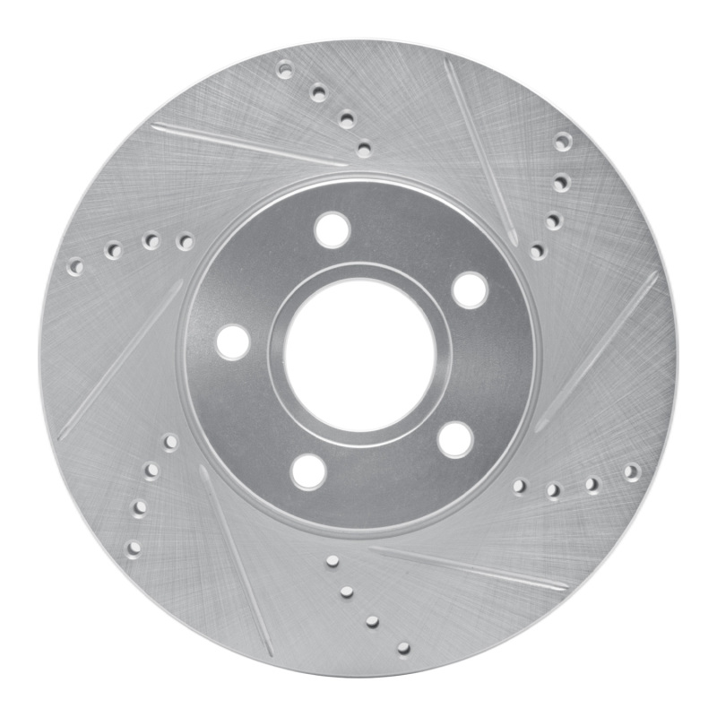 Picture of RNC Brake Rotor - Drill & Slot - R1 12-18 Ford C-MAX Front Right Drilled & Slotted Silver Brake Rotor rnc631-54067R