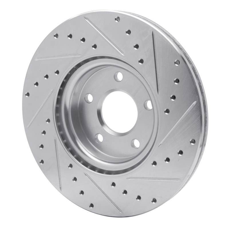 Picture of RNC Brake Rotor - Drill & Slot - R1 04-19 Ford Escape Front Left Drilled & Slotted Silver Brake Rotor rnc631-54069L
