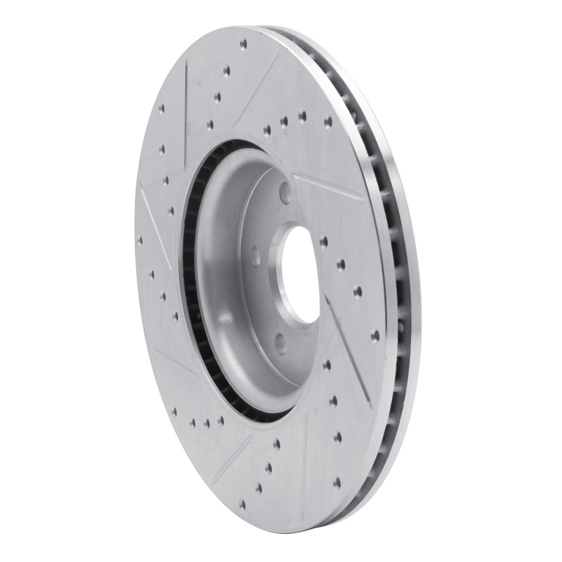 Picture of RNC Brake Rotor - Drill & Slot - R1 04-19 Ford Escape Front Right Drilled & Slotted Silver Brake Rotor rnc631-54070R