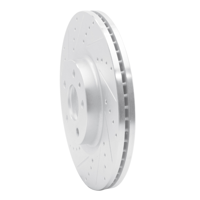 Picture of RNC Brake Rotor - Drill & Slot - R1 13-20 Ford Fusion Front Left Drilled & Slotted Silver Brake Rotor rnc631-54073L
