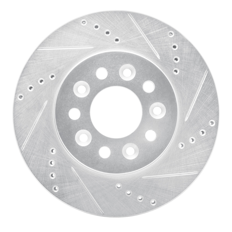 Picture of RNC Brake Rotor - Drill & Slot - R1 04-07 Ford Freestar Front Right Drilled & Slotted Silver Brake Rotor rnc631-54086R