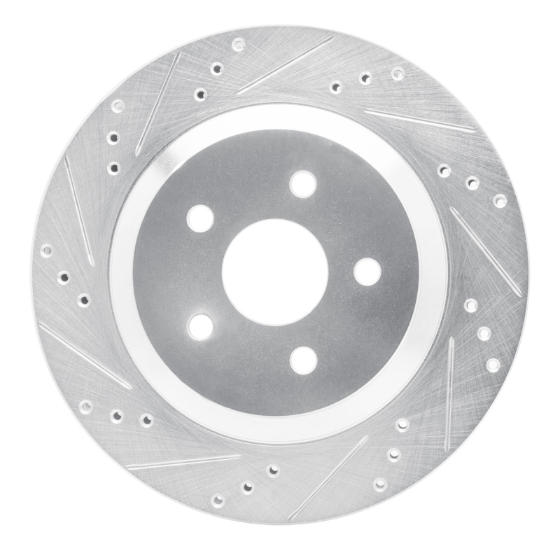 Picture of RNC Brake Rotor - Drill & Slot - R1 04-07 Ford Freestar Rear Left Drilled & Slotted Silver Brake Rotor rnc631-54087L