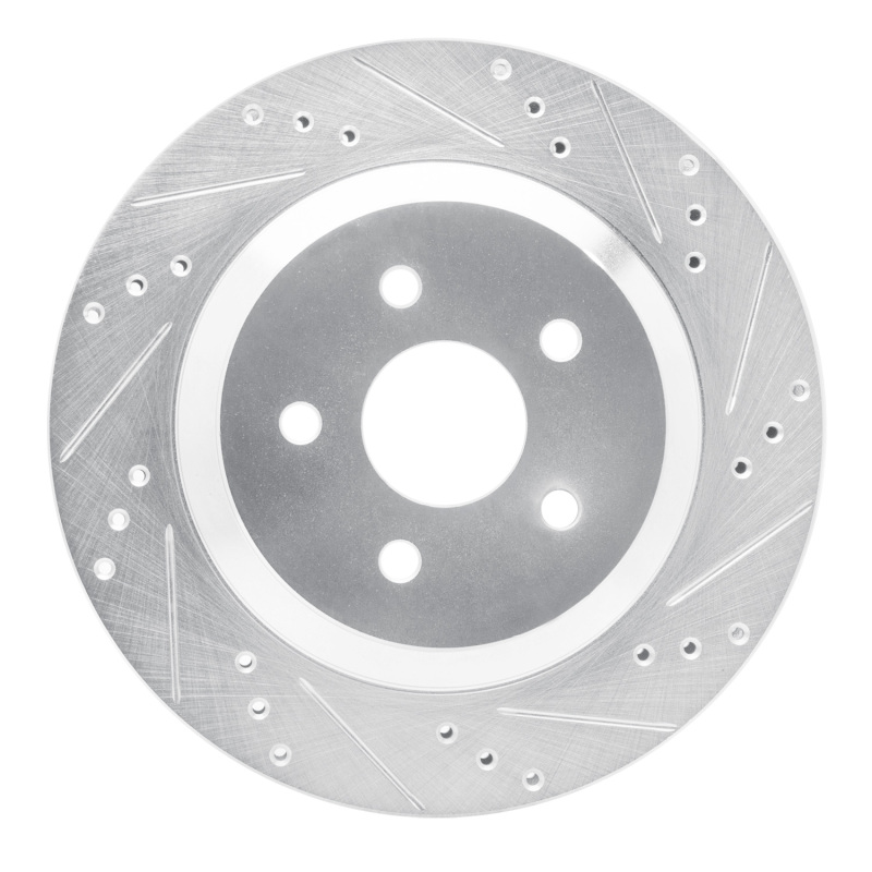 Picture of RNC Brake Rotor - Drill & Slot - R1 04-07 Ford Freestar Rear Right Drilled & Slotted Silver Brake Rotor rnc631-54087R