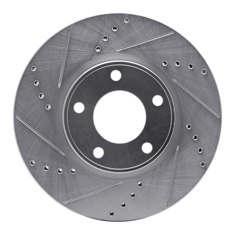 Picture of RNC Brake Rotor - Drill & Slot - R1 07-08 Ford Edge Front Left Drilled & Slotted Silver Brake Rotor rnc631-54091L