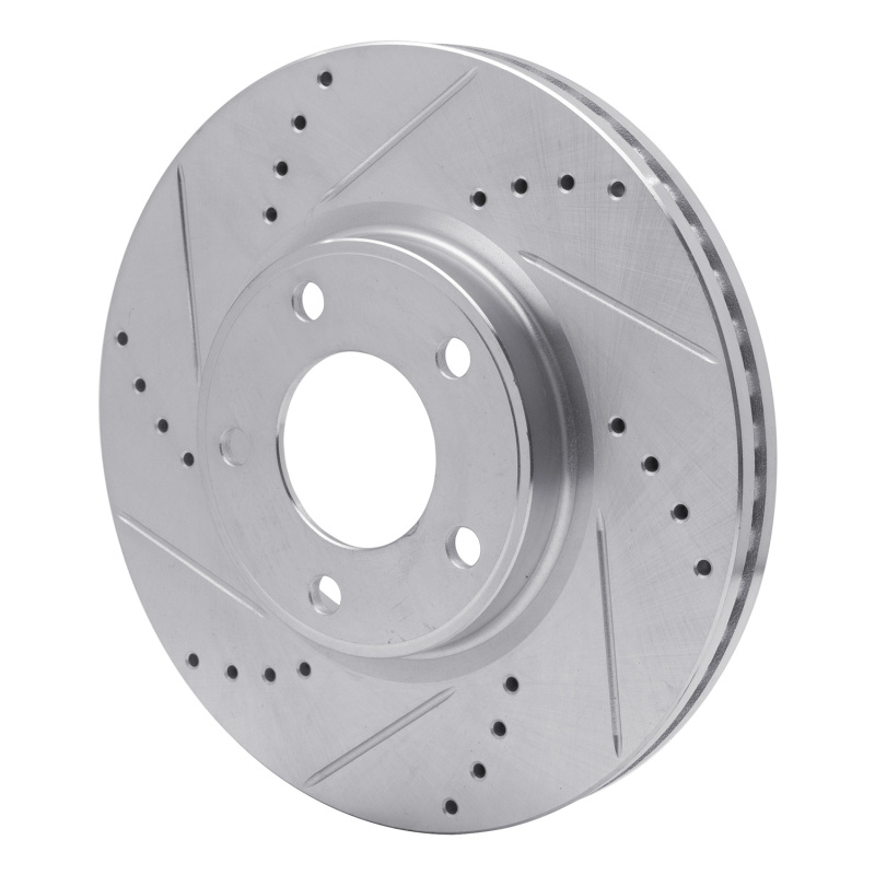 Picture of RNC Brake Rotor - Drill & Slot - R1 07-08 Ford Edge Front Left Drilled & Slotted Silver Brake Rotor rnc631-54091L