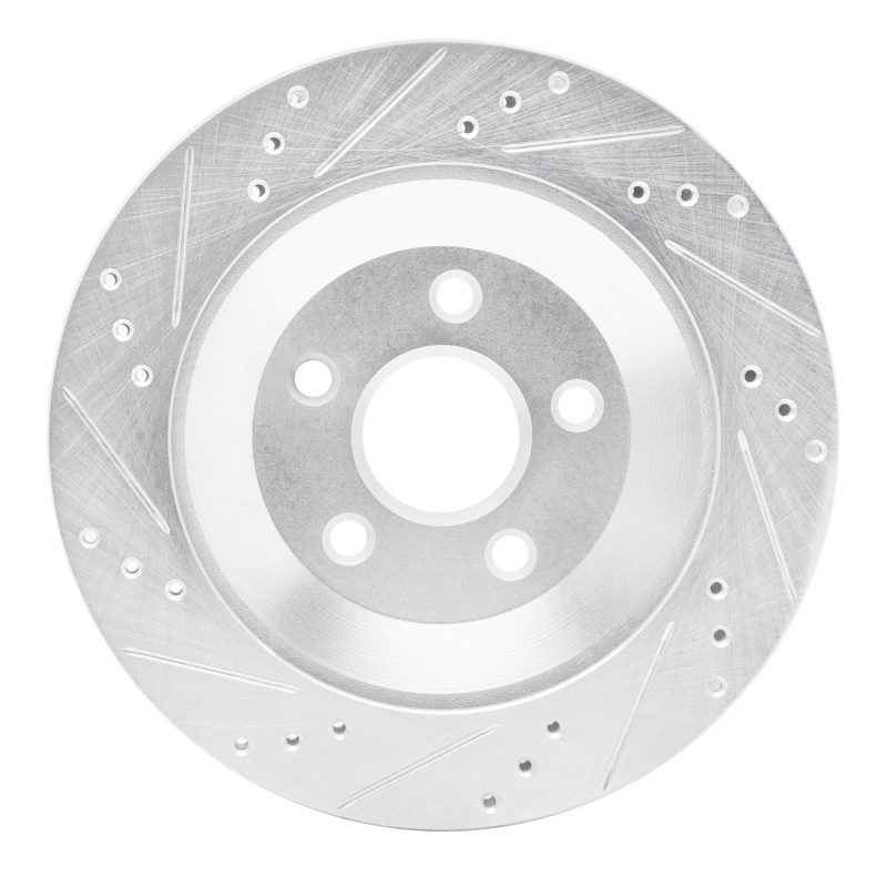Picture of RNC Brake Rotor - Drill & Slot - R1 04-07 Ford Freestar Rear Right Drilled & Slotted Silver Brake Rotor rnc631-54087R