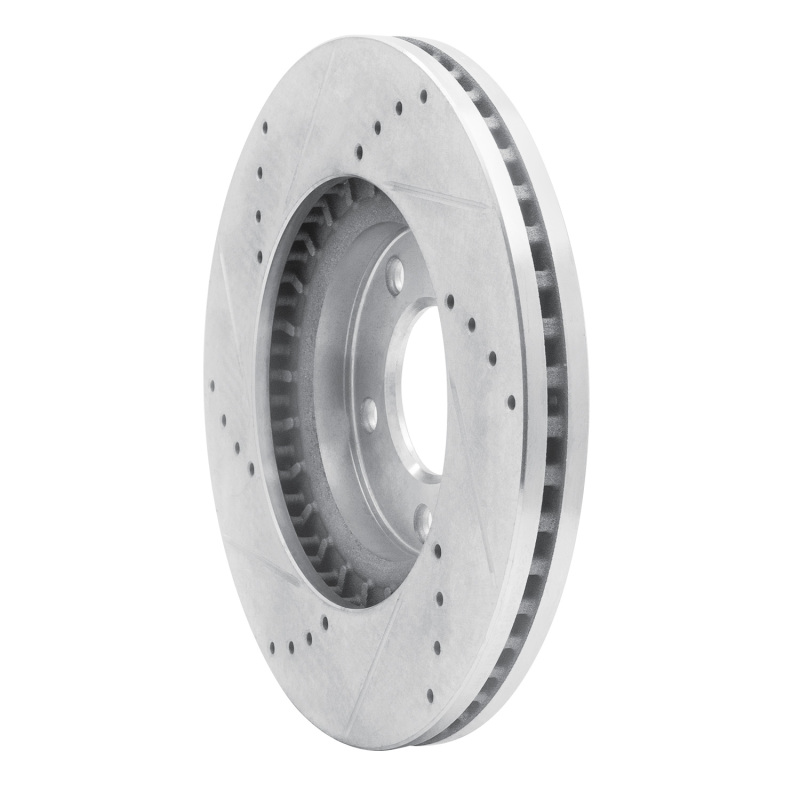 Picture of RNC Brake Rotor - Drill & Slot - R1 07-08 Ford Edge Front Right Drilled & Slotted Silver Brake Rotor rnc631-54091R