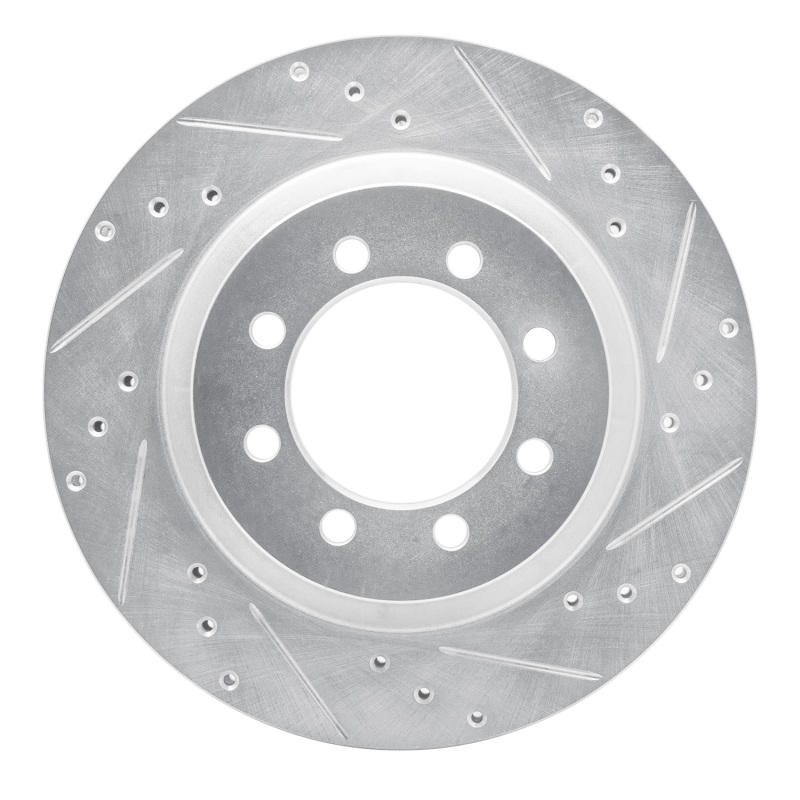 Picture of RNC Brake Rotor - Drill & Slot - R1 68-76 Ford F-350 2WD (Excl Super Duty) Front Right Drilled & Slotted Silver Brake Rotor rnc631-54100R
