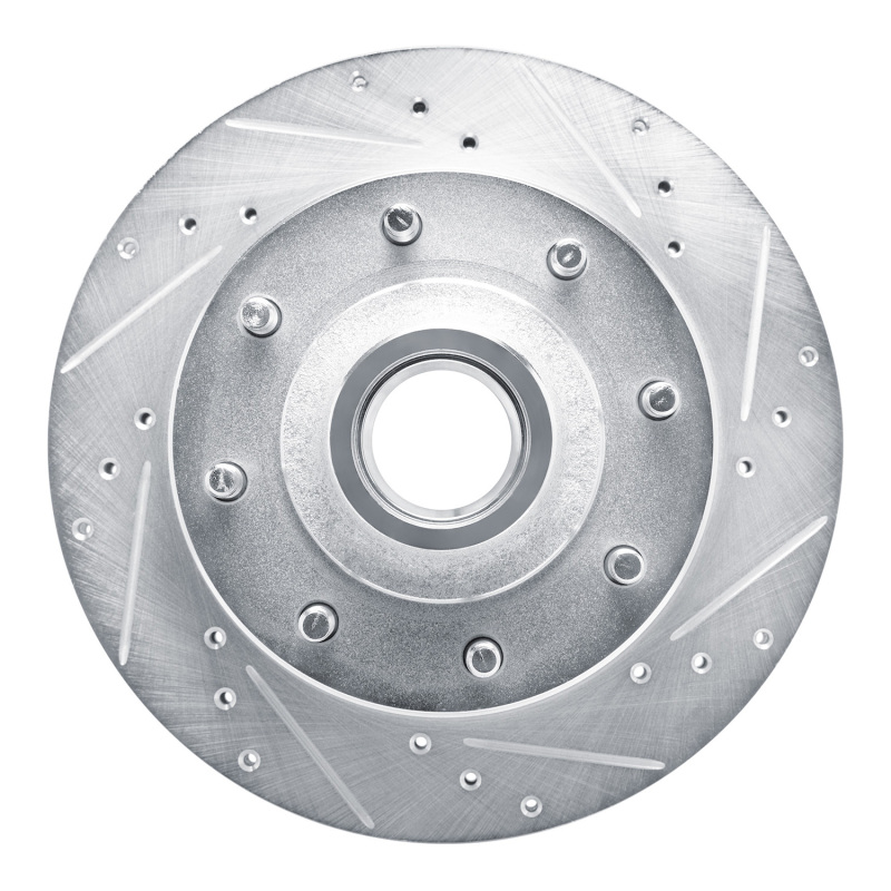 Picture of RNC Brake Rotor - Drill & Slot - R1 80-85 Ford E-250 Econoline Club Wagon Front Right Drilled & Slotted Silver Brake Rotor rnc631-54105R